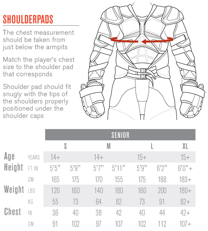 easton stealth c9 0 hockey shoulder pads junior pure reebok shoulder pads sizing chart