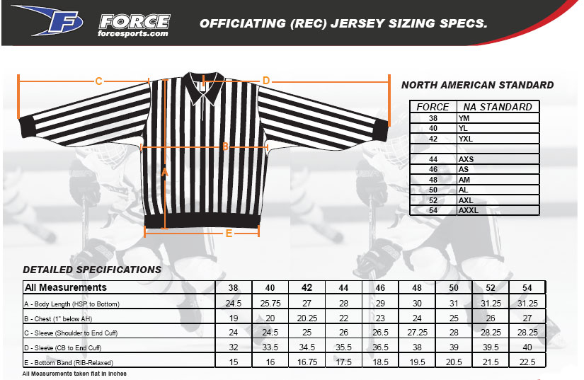 Force Pro Linesman Jersey Mens Pure Hockey Equipment