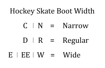 Reebok Hockey Skate Sizing Chart